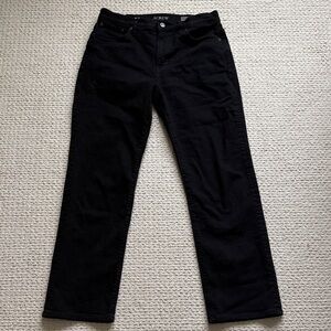 J. Crew Black Nipped Straight High Rise Stretch Jean. Worn Once and washed once!